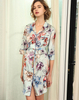 Designer Inspired Stretch Silk Printed Pajamas Nightdress for Ladies