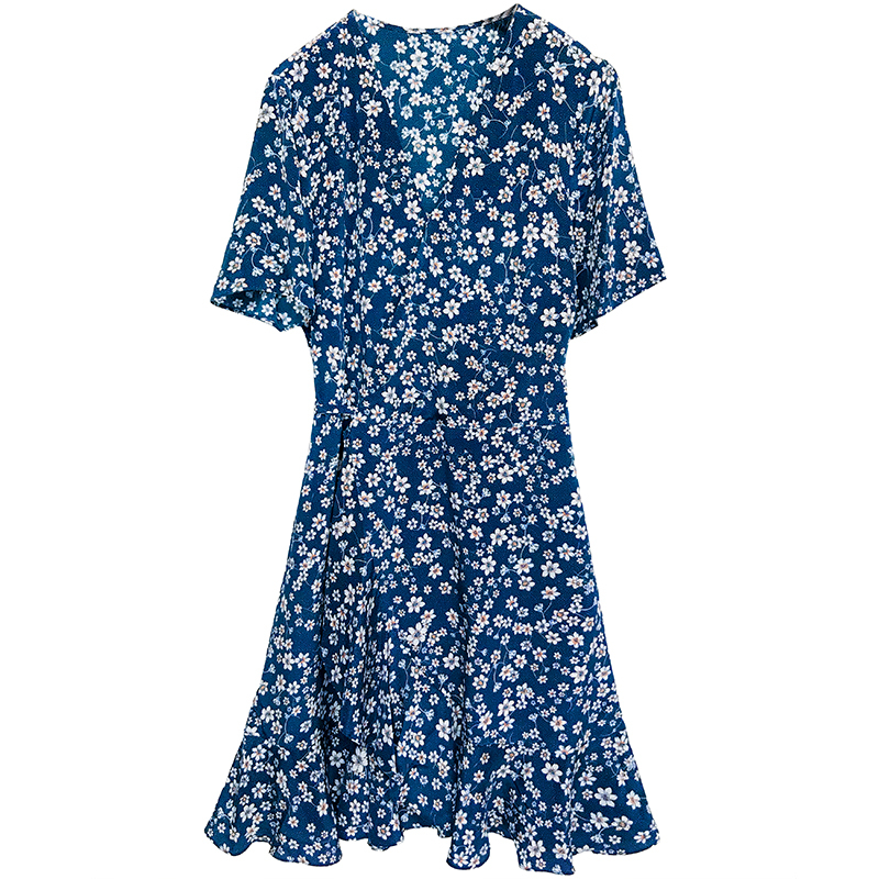 Elegant Silk Wrap around Dress for Girls
