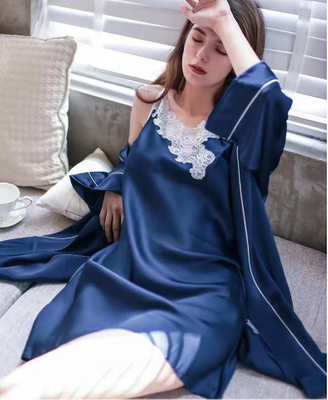 Women Camisole Nightwear Silk Nightdress And Robe