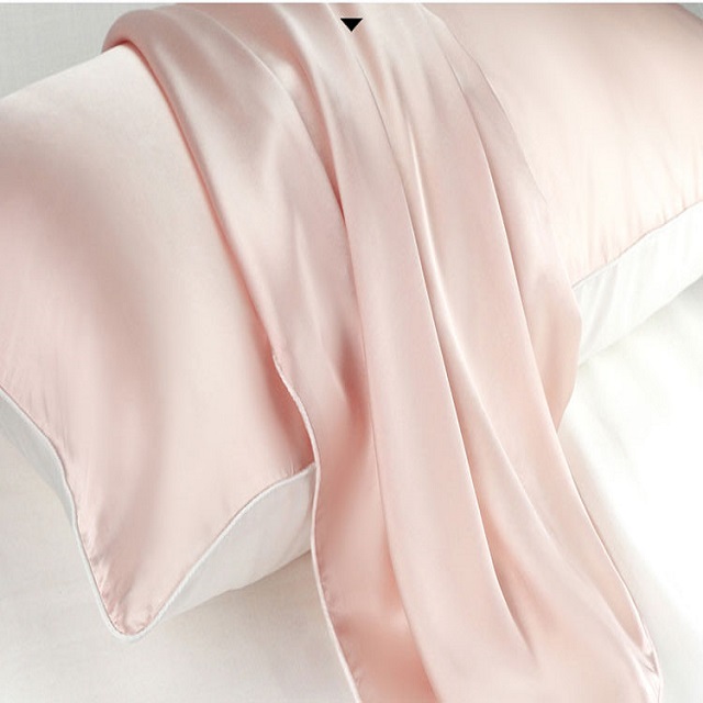 Sleep on real silk pillowcase in queen size